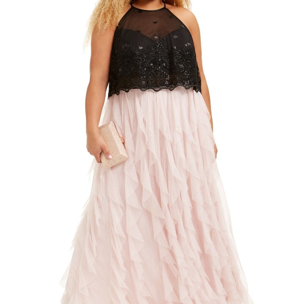 TEEZE ME Women's Embellished Sleeveless Dress
